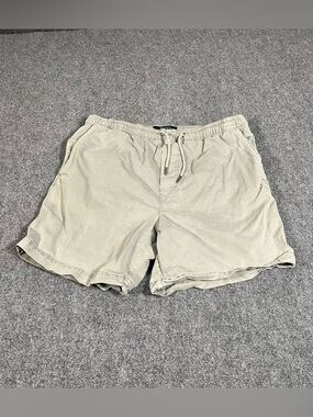 American Eagle Flex Shorts Mens Medium Beige Y2K Preppy Beach Summer